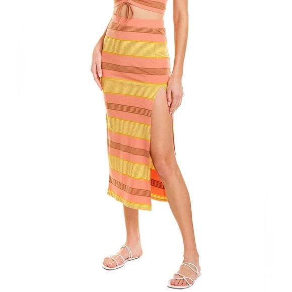 L*Space Summer Daze Skirt in Beachy Keen Stripe Size Small - Picture 1 of 9